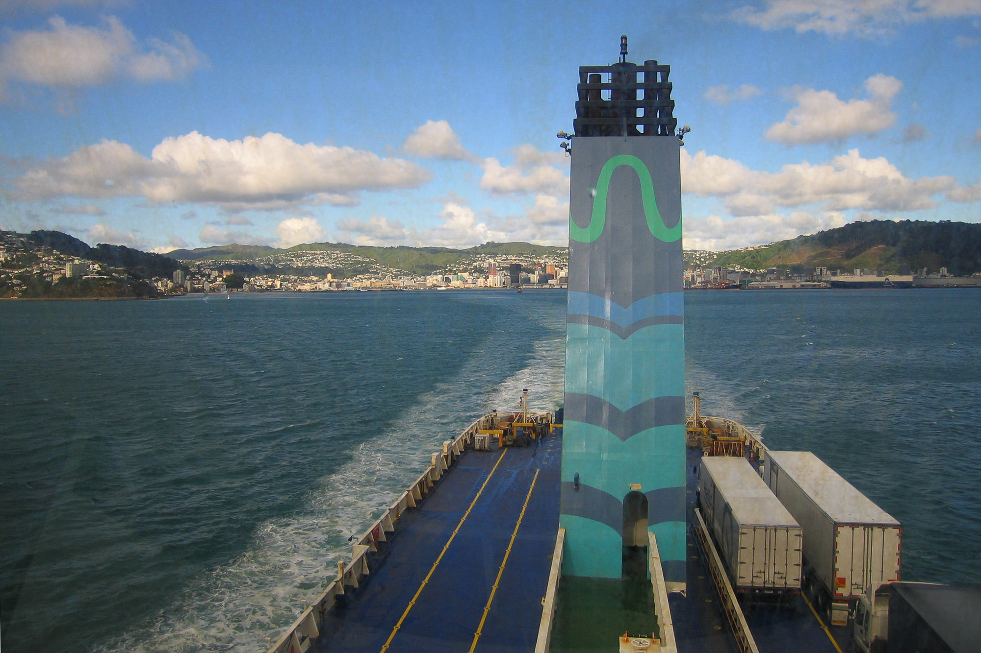 auf der Überfahrt zur Südinsel