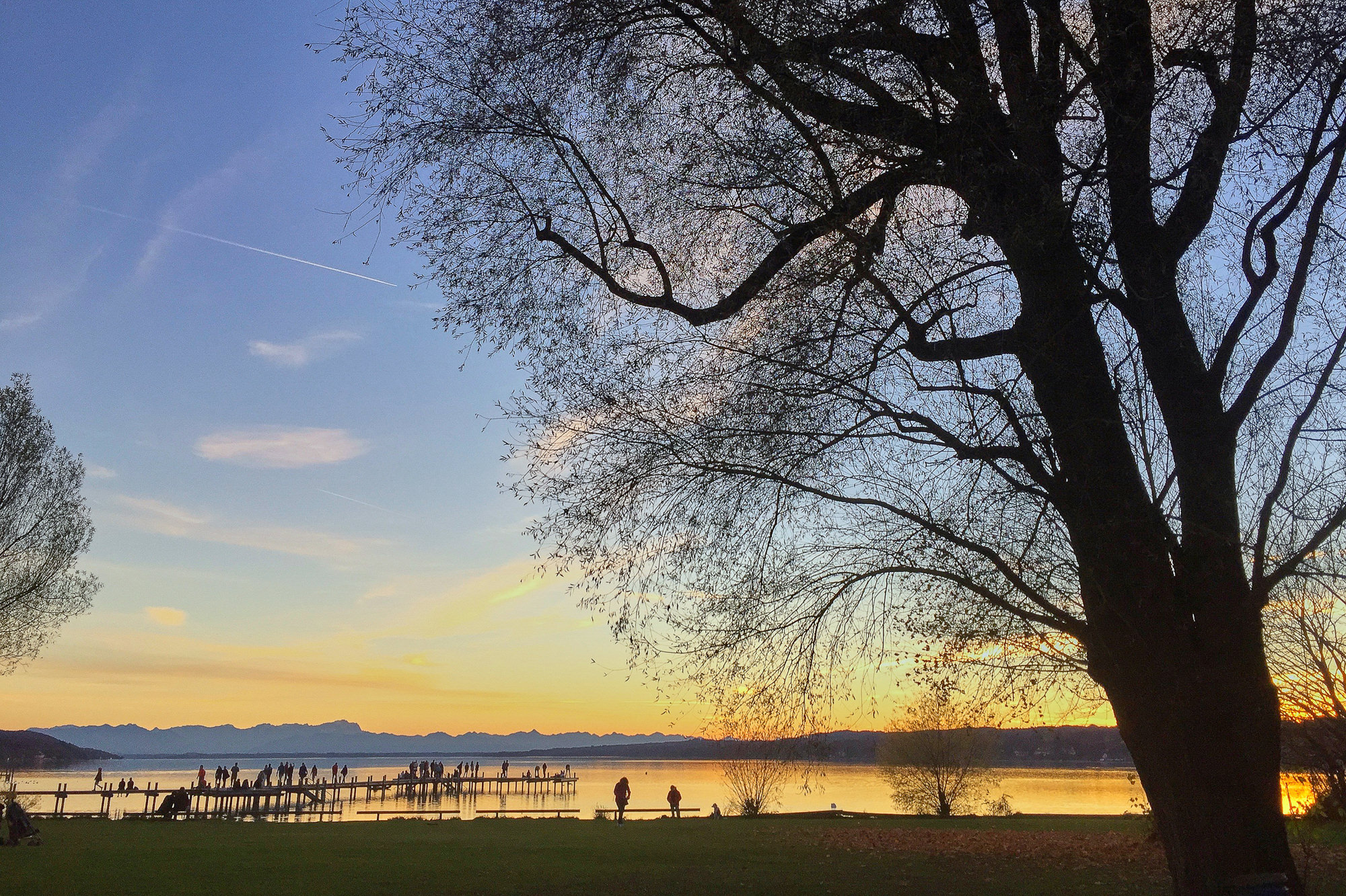 Abendstimmung am Starnberger See im November