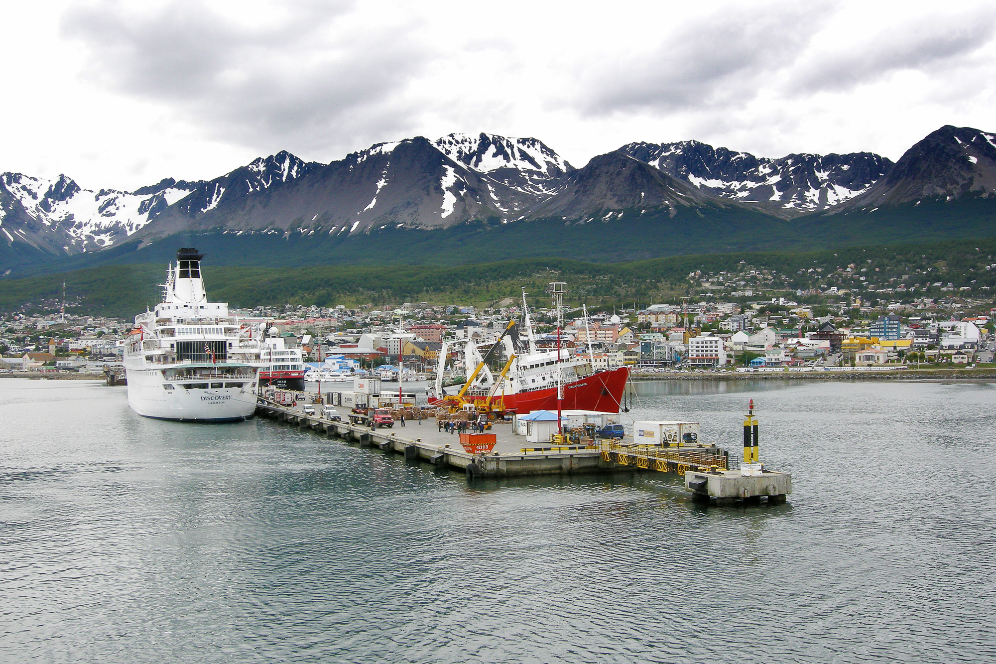 view back to Ushuaia