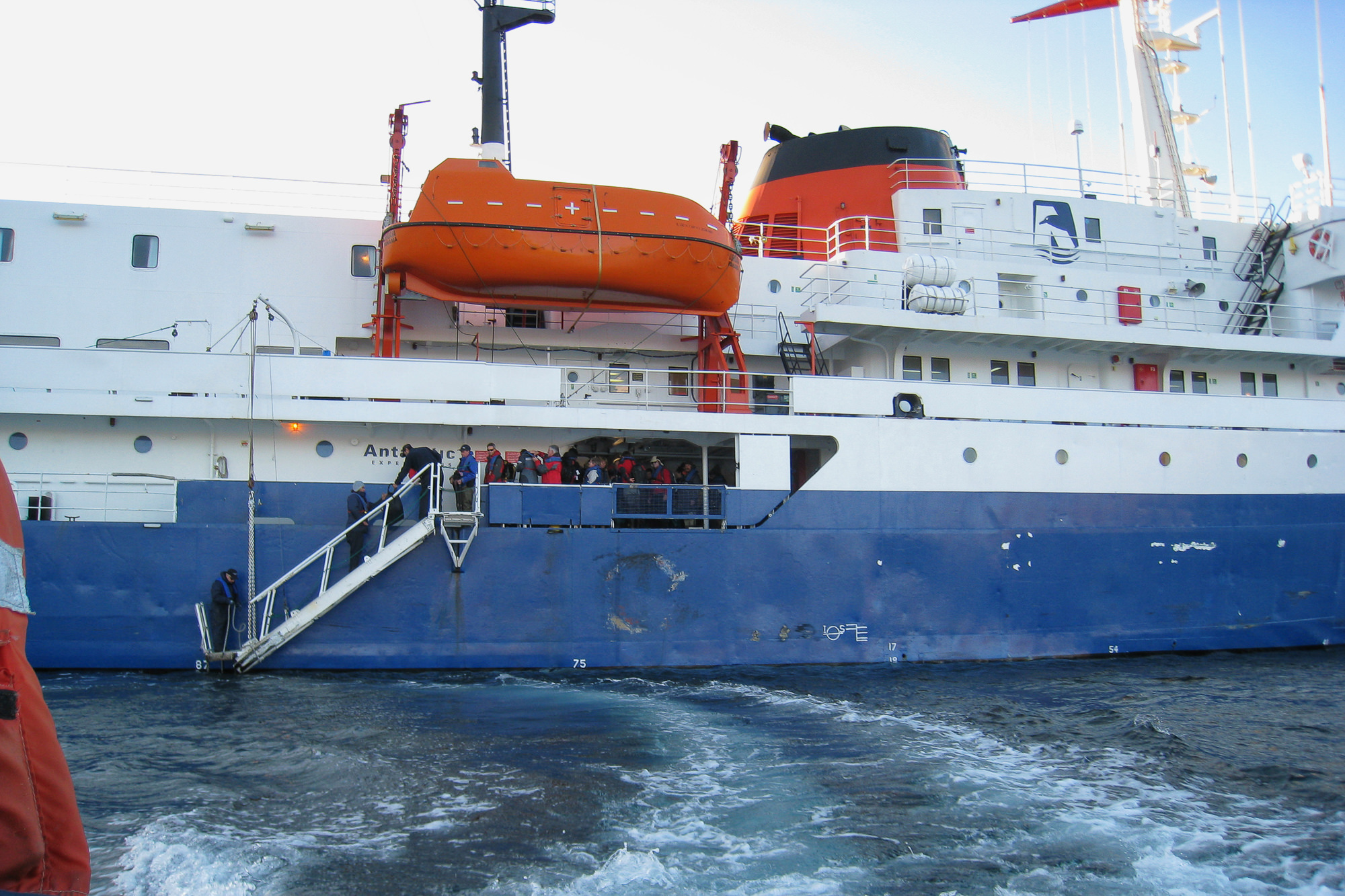 with zodiacs we go ashore