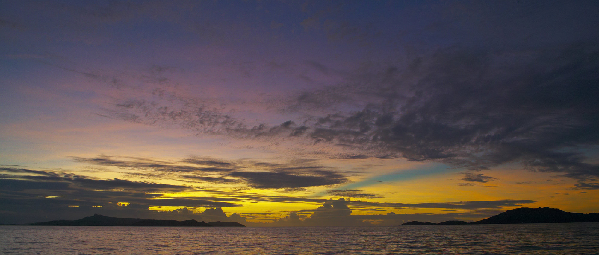 evening mood in the South Sea