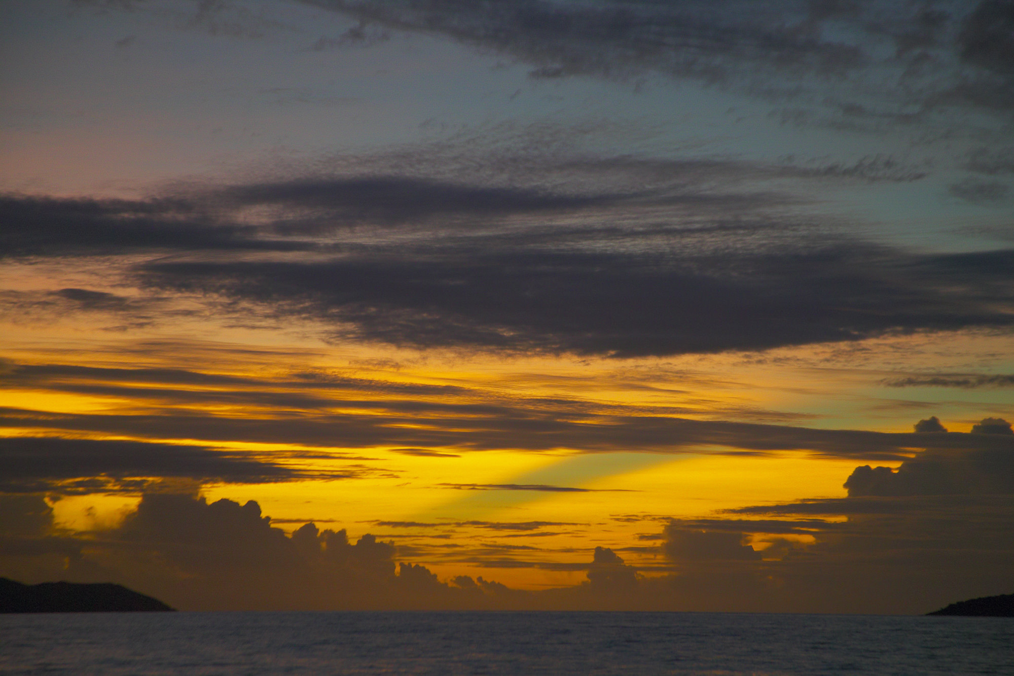 evening mood in the South Sea